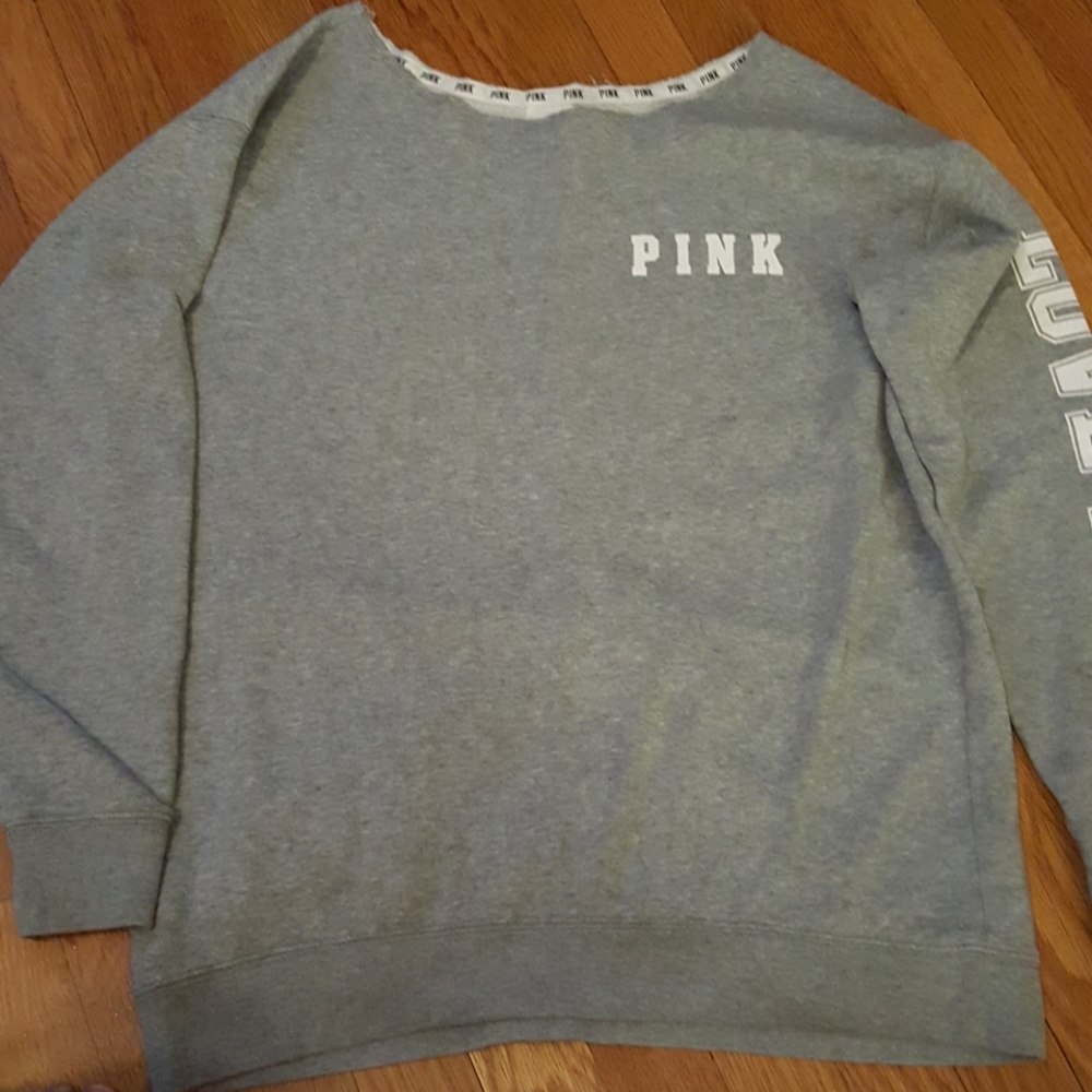 PINK VS grey Sweatshirt.